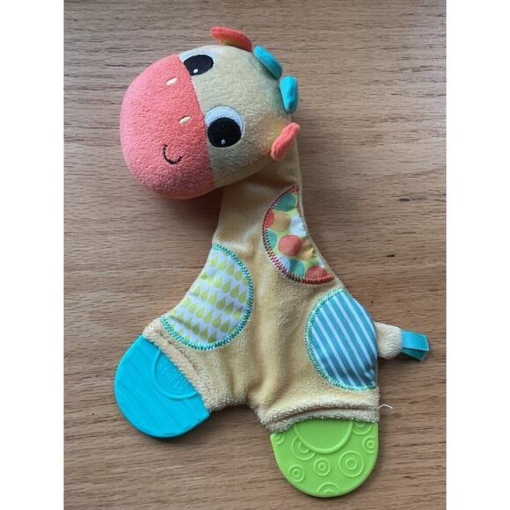 Bright Starts Teething Giraffe Security Lovey Sensory Plush Stuffed Toy